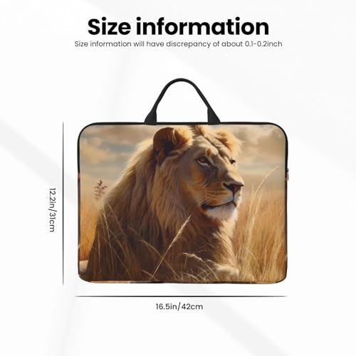 14 inch Laptop Sleeve with Handle Shockproof Laptop Bag Waterproof Computer Cover Bag Prairie Lion Briefcase
