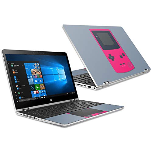 MightySkins Skin Compatible with HP Pavilion x360 15.6" (2018) - Game Kid Pink | Protective, Durable, and Unique Vinyl Decal wrap Cover | Easy to Apply, Remove, and Change Styles | Made in The USA - color: Game Kid Pink