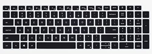 Keyboard Cover for Dell Latitude 3550 3540 5550 5540 5530 5531 5520 5521 15.6", Dell Precision 3590 3591 3580 3581 3570 3571 3560 3561 15.6 inch 2025 2024 2023 2022 Laptop Protector, Black - color: Black