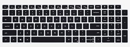 Keyboard Cover for Dell Latitude 3550 3540 5550 5540 5530 5531 5520 5521 15.6", Dell Precision 3590 3591 3580 3581 3570 3571 3560 3561 15.6 inch 2025 2024 2023 2022 Laptop Protector, Black - color: Black