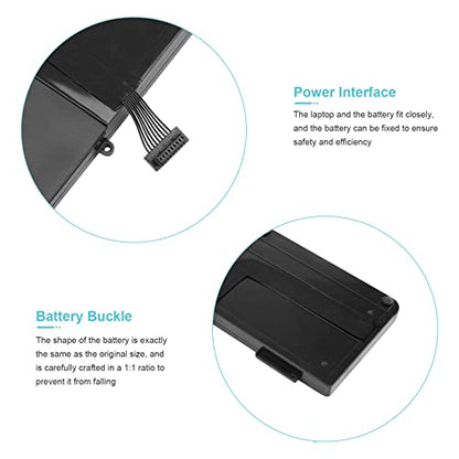TREE.NB A1321 A1286 (Only for Mid 2009 Mid 2010 Version) Laptop Battery for MacBook Pro 15 Inch Battery A1321 A1286 MC371LL/A MC372LL/A MB985 MB986 MC118 020-6380-A 020-6766-B - size: 8.33x3.42x0.55inch A1321