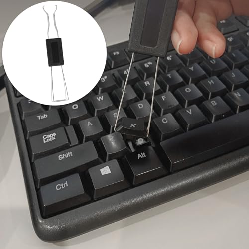 ZUFECY 3-Pc Keyboard Cleaning Tool Set: Keycap Puller & Dual Brushes for Home, Office and Shared Spaces