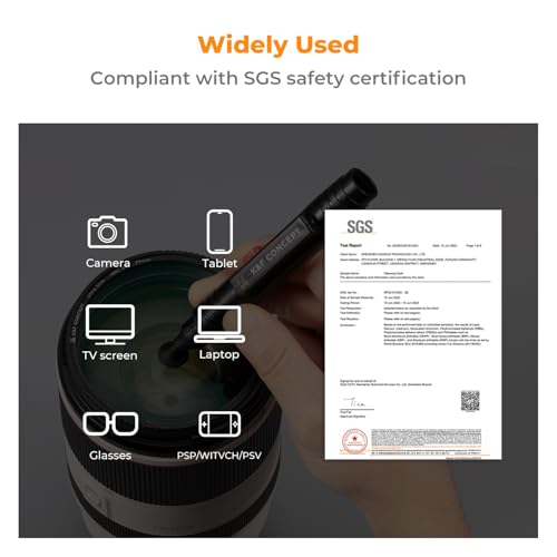 K&F CONCEPT 15-in-1 Camera Lens Cleaning Kit with Camera Blower, Glasses Wipes*10, Cleaning Liquid, Microfiber Cleaning Cloth*2, Lens Cleaning Pen for DSLR Camera Lens Filter Cell Phones