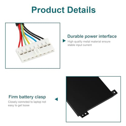 TREE.NB BTY-M492 Laptop Battery Replacement for MSI WF66 WF76 11UI 11UJ Katana GF66 11UD 12UG 12UX GF76 11UE 12UD Crosshair 15 17 A11UCK A11UDK A11UEK Sword 15 A11U A11UD Pulse - size: 9.96x3.54x0.2inch BTY-M492