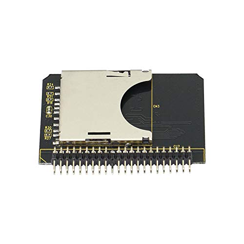 GINTOOYUN SD Card to 2.5 Inch IDE Adapter，SD SDHC SDXC MMC Memory Card to IDE 2.5" 44 Pin Male Adapter Converter
