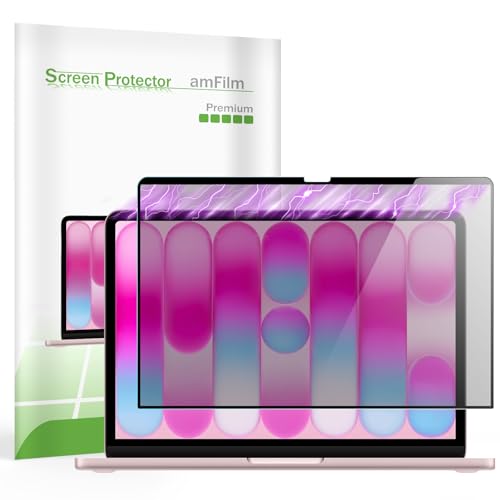 amFilm Magnetic Privacy Screen Protector for MacBook Neo 13'' 2026 | Scratch Protection, Easy to Instllation & Bubble Free, HD Clear, Ultra Thin (Privacy 13 inch) - size: Privacy 13 inch