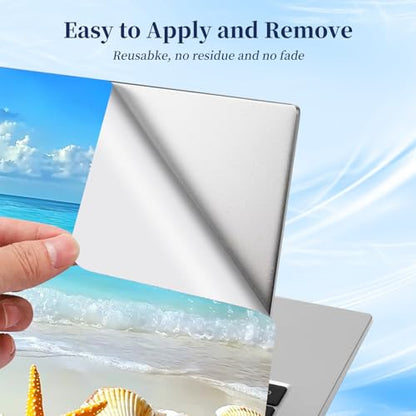 Universal Laptop Protective Skin,Trim-to-Fit Vinyl Sticker for 13–16 Inch Laptop,MacBook,Tablet & Notebook,Scratch-Proof Waterproof Cover,Beach Seashells Starfish - color: Beach Seashells Starfish