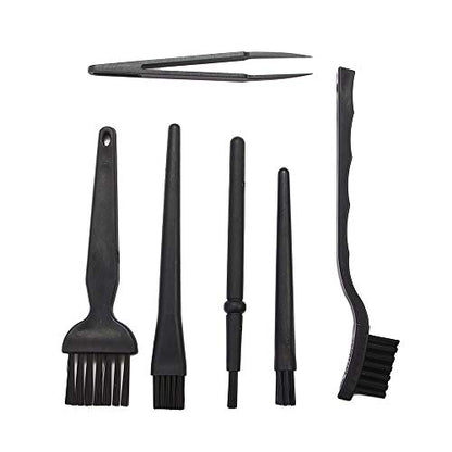 6 pcs Mini Keyboard Cleaning Brushes Kit Small Portable Anti Static Dust Remove for Phone Plastic Keyboard Handle