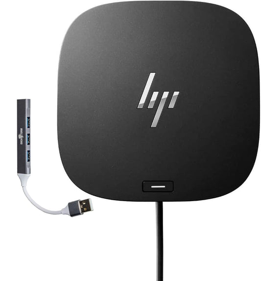 HP USB-C Essential Dock G5 Multiport Docking Station with USB-C, HDMI | Ethernet, DisplayPort, fast-charging port, Includes Dockztorm USB Port Expander- 1Pack - size: 1 Pack, style: USB-C G5