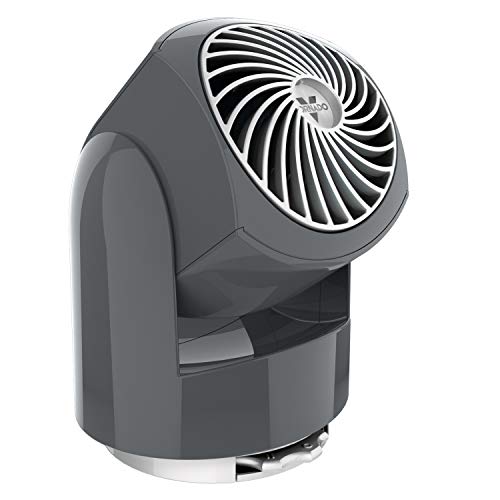 Vornado Flippi V6 Compact Air Circulator Fan, Quiet Portable Travel Fan for Office or Bedroom, Adjustable Head, 2 Speeds, Storm Gray - color: Storm Gray, size: Personal