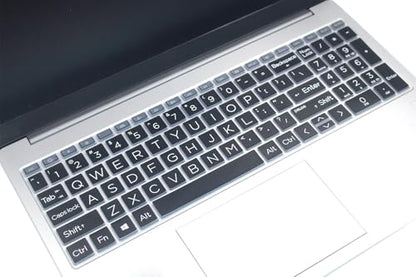 Keyboard Skin Compatible for 15.6" HP Laptop 15-fc 15-fd 15t-fd 15z-fc, HP Pavilion 15 15-eg/eh/er 15t-eg200/eg300 15z-eh300, HP Pavilion 17z 17z-cp000 17z-ca200 17-cn 17-cp (Big Letters Black) - color: Big Letters - Black