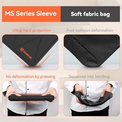Smatree MS30T Hard Protective 13.3-14 inch Laptop Sleeve Case Compatible for Samsung Galaxy Chromebook/Chromebook 2, ASUS Zenbook 13 OLED, Lenovo Yoga Slim 9i - color: Black, size: 13.3 inch/MS30T/Size: 32*21.8cm