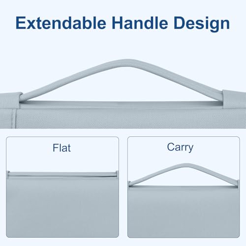MOSISO Laptop Case 13.3 inch, 13-13.3 inch Laptop Sleeve with Handle Compatible with MacBook Air/Pro 13/Pro 14 M5 M4 M3 M2 M1,HP Dell ASUS Lenovo, Polyester Multifunctional Computer Bag, Baby Blue - color: Baby Blue, size: 13.3 inch
