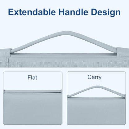 MOSISO Laptop Case 13.3 inch, 13-13.3 inch Laptop Sleeve with Handle Compatible with MacBook Air/Pro 13/Pro 14 M5 M4 M3 M2 M1,HP Dell ASUS Lenovo, Polyester Multifunctional Computer Bag, Baby Blue - color: Baby Blue, size: 13.3 inch