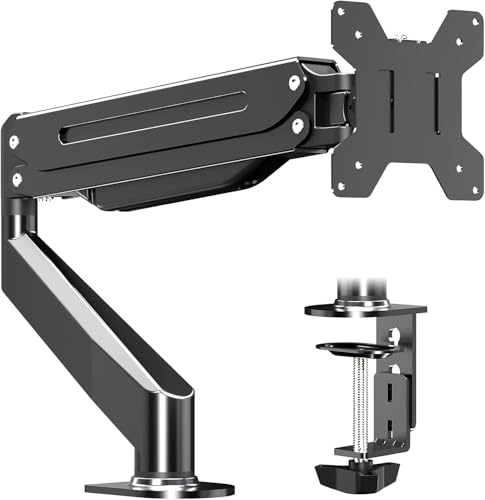 Suptek Monitor Mount Monitor Arm Desk Mount Fully Adjustable Fits 17 20 22 23 24 26 27 32 34 35 inch Monitors Weight Capacity up to 24.25 lbs - color: Black, size: 17"-35"