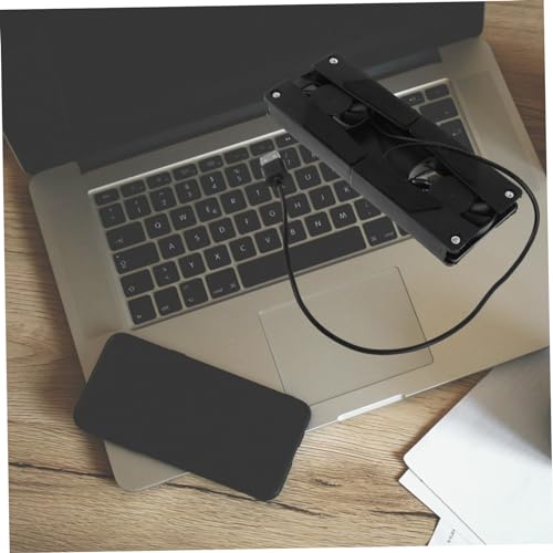Laptop Cooling Pad with Air Cooling System Portable and Lightweight Laptop Holder for Gaming and Office Use Durable Design for Enhanced Heat Dissipation and Space Saving