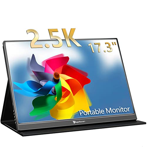 MAGICRAVEN Portable Gaming Monitor, USB-C HDMI Laptop Screen Extender, Second Display for Console with Built-in Speakers, Works with PS5, Xbox, Switch, Ideal for Travel Home Office - 17.3" - size: 17.3"