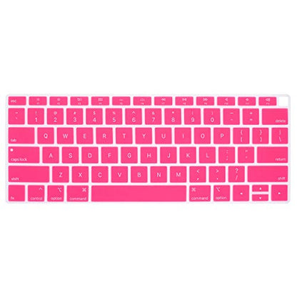 Se7enline for MacBook Pro 13/16 inch Keyboard Cover 2019-2026,Cheese | Silicone Waterproof Dustproof Durable Washable Laptop Accessories US Layout 2023 2022 2021 2020 2019 2018,Pink - color: Pink