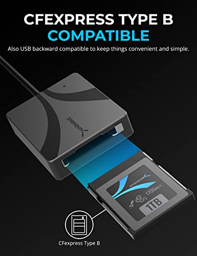 SABRENT USB Type C CFexpress Type B Card Reader [CR-CFXB] - size: CFexpress Type B Reader
