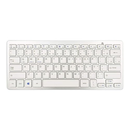 Wireless Portuguese Keyboard, Brazilian Keypad Language Portuguese-Brazil Ultra Thin Lightweight Silent Bluetooth Keyboards for Laptop/PC/Tablet/Desktop/Smart TV (Portuguese) - style: Portuguese