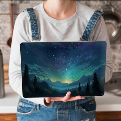 Universal Laptop Skin Sticker with 2 Wrist Pad Skins, Waterproof Scratch Resistant Vinyl Laptop Cover Decal, Cut to Fit for 11–15.6 Inch MacBook HP Dell Lenovo, Magic Starry - color: Magic Starry
