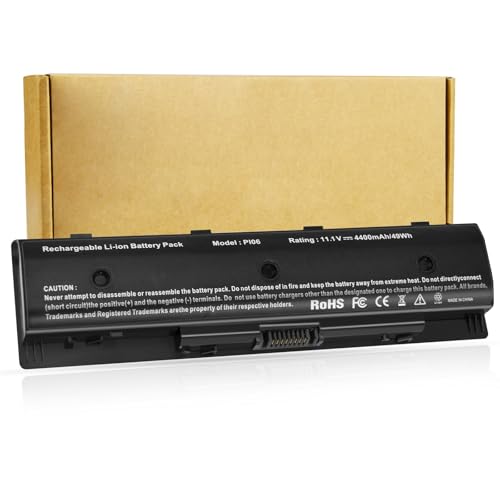 Futurebatt PI06 PI09 710416-001 710417-001 Laptop Battery for HP Pavilion 14-E000 15 15-E000 15t-e000 17-E000 Envy 14 15 15T 17 M7 Touchsmart 17-J000 Notebook - size: PI06 8.86 3.15 1.38in