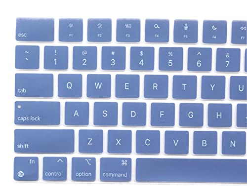 Keyboard Skin Compatible for 2026-2022 MacBook Air 13.6 & 15 inch M5 M4 M3 M2 A3449 A3448 A3240 A3114, 2026-2021 MacBook Pro 14 & 16 M5 M4 M3 M2 M1 A3426 A3427 A3428 A3429 A3434 A3112 (Lavender Gray) - color: Lavender Gray