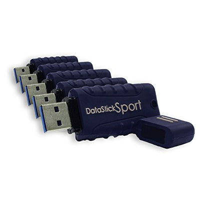 Water Resistant 64GB DataStick Sport by Centon, 5 Pack, USB 3.2 Gen1 Flash Drive Memory Stick for Storage and Backup - size: 64 GB, style: Pack of 5