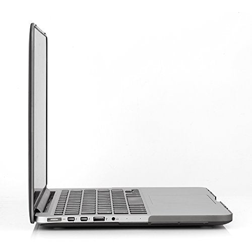 RUBAN Case Compatible with MacBook Pro 13 inch 2015 2014 2013 2012 (A1502 & A1425 Models), Plastic Hard Shell Case & Keyboard Cover for Old Version MacBook Pro Retina 13 Inch, Grey - color: Grey