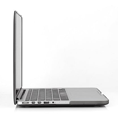 RUBAN Case Compatible with MacBook Pro 13 inch 2015 2014 2013 2012 (A1502 & A1425 Models), Plastic Hard Shell Case & Keyboard Cover for Old Version MacBook Pro Retina 13 Inch, Grey - color: Grey