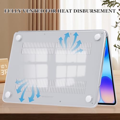 Compatible with MacBook Neo 13 inch Case 2026 Release Model A3404 Cover, Ultra-Thin Pattern Plastic Hard Shell Case Keyboard Cover Screen Protector Dust Plug, Blue Stripes - color: Blue Stripes
