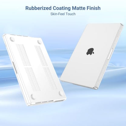 MOSISO Compatible with MacBook Pro 14 inch Case M5 2026 M4 2025 M3 M2 M1 2024-2021 A3427 A3426 A3434 A3112 A3185 A3401 A2918 A2992 A2779 A2442,Hard Case&Keyboard Skin&ScreenFilm&Pouch, Frost - color: Frost