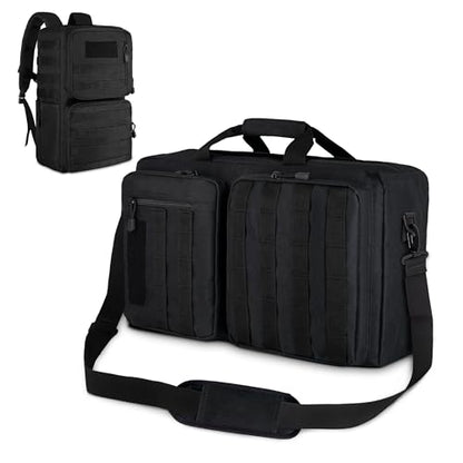 3-in-1 Laptop Briefcase for Men, 15.6 Inch Convertible Work Bag
