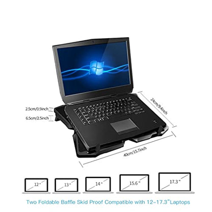 Laptop Cooler Laptop Cooling Pad Notebook Gaming Cooler Stand with Four Fan and 2 Port for 14-17inch Laptop(D) - color: D