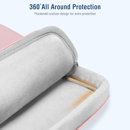 MOSISO 360 Protective Laptop Bag 15.6 inch, 15-16 inch Computer Bag Compatible with MacBook Air 15 inch/Pro 16 inch, HP,Dell,Lenovo,Asus,Notebook, Laptop Carrying Case with Strap&Handle, Pink - color: Pink, size: 16 inch