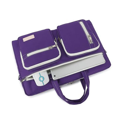 15-15.6 inch Laptop Shoulder Bag, for MacBook Pro 16, Hp Lenovo Dell 14 inch Waterproof Messenger Bag Case Sleeve (purple) - color: Purple, size: 15 inch/15.6 inch