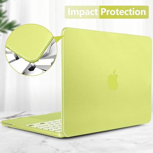 Matte Frosted Compatible with MacBook Neo 13 Inch 2026 (Model A3404 | A18 Pro Chip) | Anti-Crack & Scratch & Fingerprint | 100% Match Official Color Citrus - color: Matte Citrus Clear