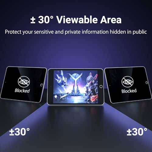 ZOEGAA iPad Mini 5 Privacy Screen, Privacy Screen Protector Compatible with iPad Mini 5 (2019) and iPad Mini 4, Anti Blue Light Matte (PET) - size: iPad Mini 5 7.9 inch 2017