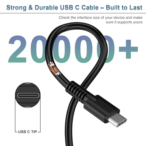 USB C Laptop Charger 100W, Fast PD 3.0 Power Adapter with 5ft Cable, Universal Compatible with Lenovo Thinkpad HP MacBook Dell Asus Acer and All USB-C Device – Travel Friendly, ETL Certified - color: gold black, size: normal