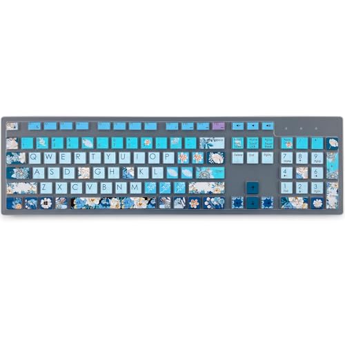 Keyboard Cover for Dell KM636 KB216 KB216t/d/p Keyboard, Dell Optiplex 3050 3240 5250 5460 7450 7050, Inspiron Desktop 3475 3477 3670 5400 5490 7700 7790,Peony - color: Peony