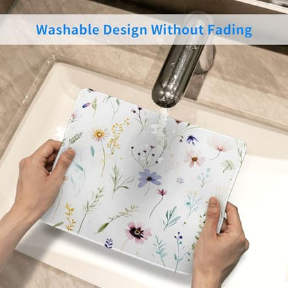 Beautiful Flowers and Plants Gaming Computer Keyboard Cute Mouse Pad with Anti-fray Stitching, Premium-Textured Alfombrilla para Mouse with Non-Slip Rubber Base, 10 x 12 inch - color: Beautiful Flowers and Plants