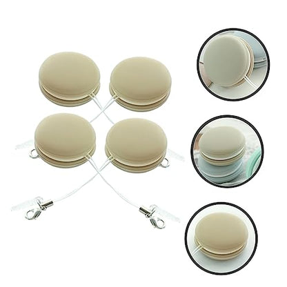 Amosfun 12pcs Macaron Shape Phone Screen Microfiber Cleaning Cloth for Electronics Screen - color: Khakix3pcs, size: 3.5X3.5X1.6CMx3pcs