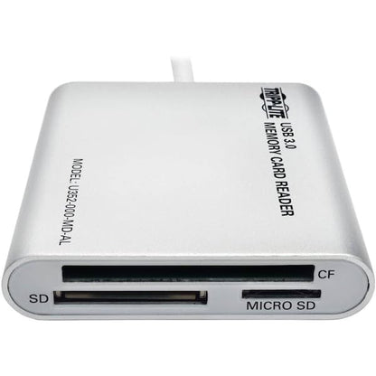 Tripp Lite USB 3.0 SuperSpeed Multi-Drive Memory Card Reader/Writer 5Gbps Aluminum Case (U352-000-MD-AL), Multi Color - style: SD/MS/CF Aluminumn