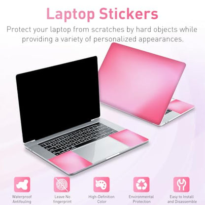 15-15.6 inches Netbook Laptop Skin Sticker Decal Reusable Cover Protector for 11.6 12 13 13.3 14 15 15.4 Notebook Chromebook Easy to Apply Remove, Scratch-Resistant Waterproof I Blush Smudge - color: Blush Smudge