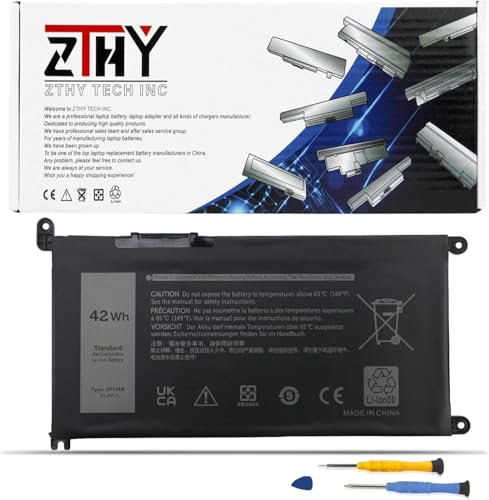 ZTHY 42Wh JPFMR Battery Replacement for Dell Chromebook 3400 3100 2-in-1 | Chromebook 5488 5493 5593 Laptop P101G P101G001 P29T P29T001 0JPFMR 07GDY 16DPH 65N6H 7T0D3 7MT0R DN33X Battery 11.4V 3-Cell - size: 7.56*4.13*0.24 inch JPFMR