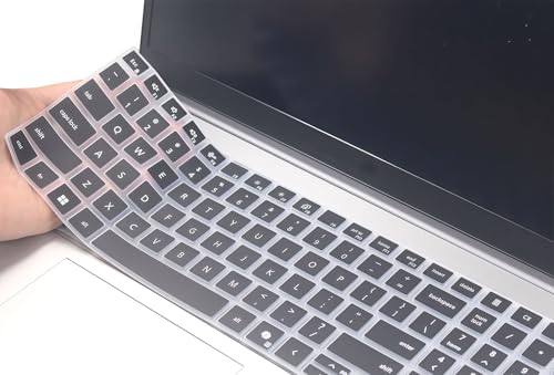 Silicone Keyboard Skin Compatible for Dell Pro 16/16 Plus PC16250 PC16255 PB16255 PB16250, Dell Pro Max 16/16 Plus / 18 Plus MC16255 MC16250 MB16250 MB18250 with Numeric Keypad (Black) - color: Black, size: compatible for Pro 16