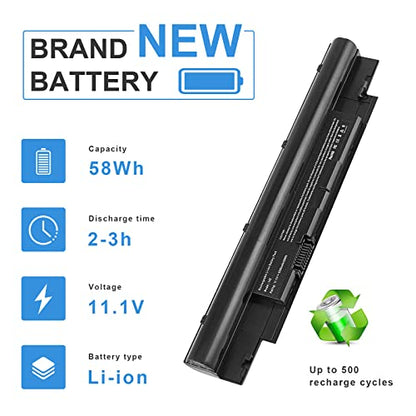 Futurebatt N311z Laptop Battery for Dell 13Z N311z 14Z N411z Vostro V131 V131D V131R Latitude 3330 Series Fits 312-1258 H7XW1 JD41Y - size: 14Z 12.13 3.15 1.77in