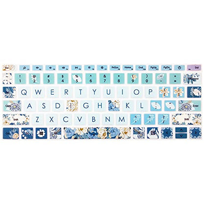 Silicone Keyboard Skin for 12.4" Microsoft Surface Laptop Go 1/2 / 3, Peony - color: Peony