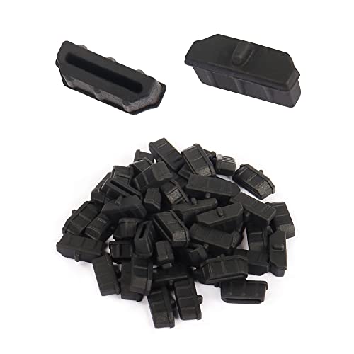 GINTOOYUN 50pcs HDMI Anti Dust Cap Cover Plugs HDMI Female Dustproof Plug Soft Silicone Protector for TV,Computers,etc.