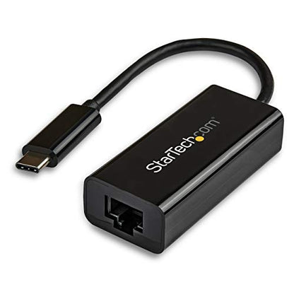 StarTech USB-C Gigabit Ethernet Adapter, Thunderbolt 3/4, RJ45 | Thunderbolt 3/4 Compatible, 10/100/1000 Mbps, USB Bus Powered, Windows, Mac, Linux, ChromeOS - color: Black, size: 1Gbps, style: USB-C